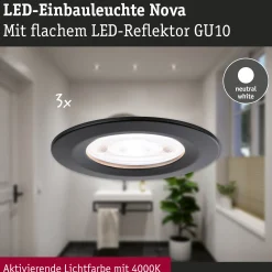LED Einbauleuchte - Nova GU10 Flat starr