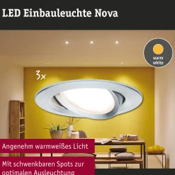 LED Einbauleuchte - Nova 3er-Set schwenkbar