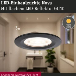 LED Einbauleuchte - Nova GU10 Flat starr