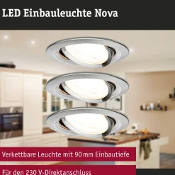 LED Einbauleuchte - Nova Basisset schwenkbar