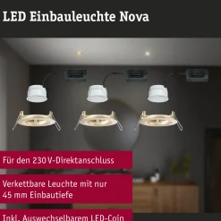 LED Einbauleuchte - Nova Basisset starr