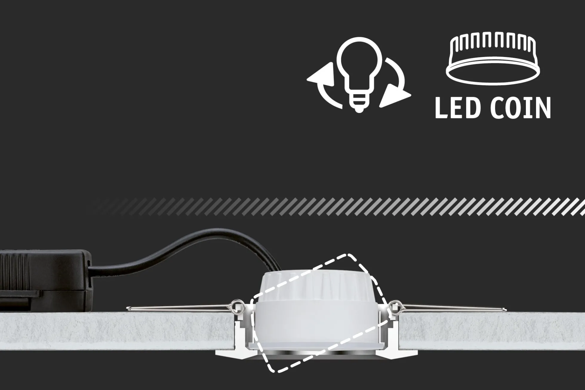 LED Einbauleuchte - Nova 3er-Set schwenkbar