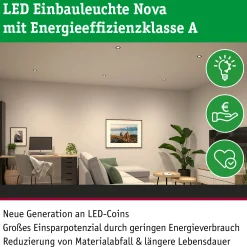 LED Einbauleuchte - Nova 3er-Set