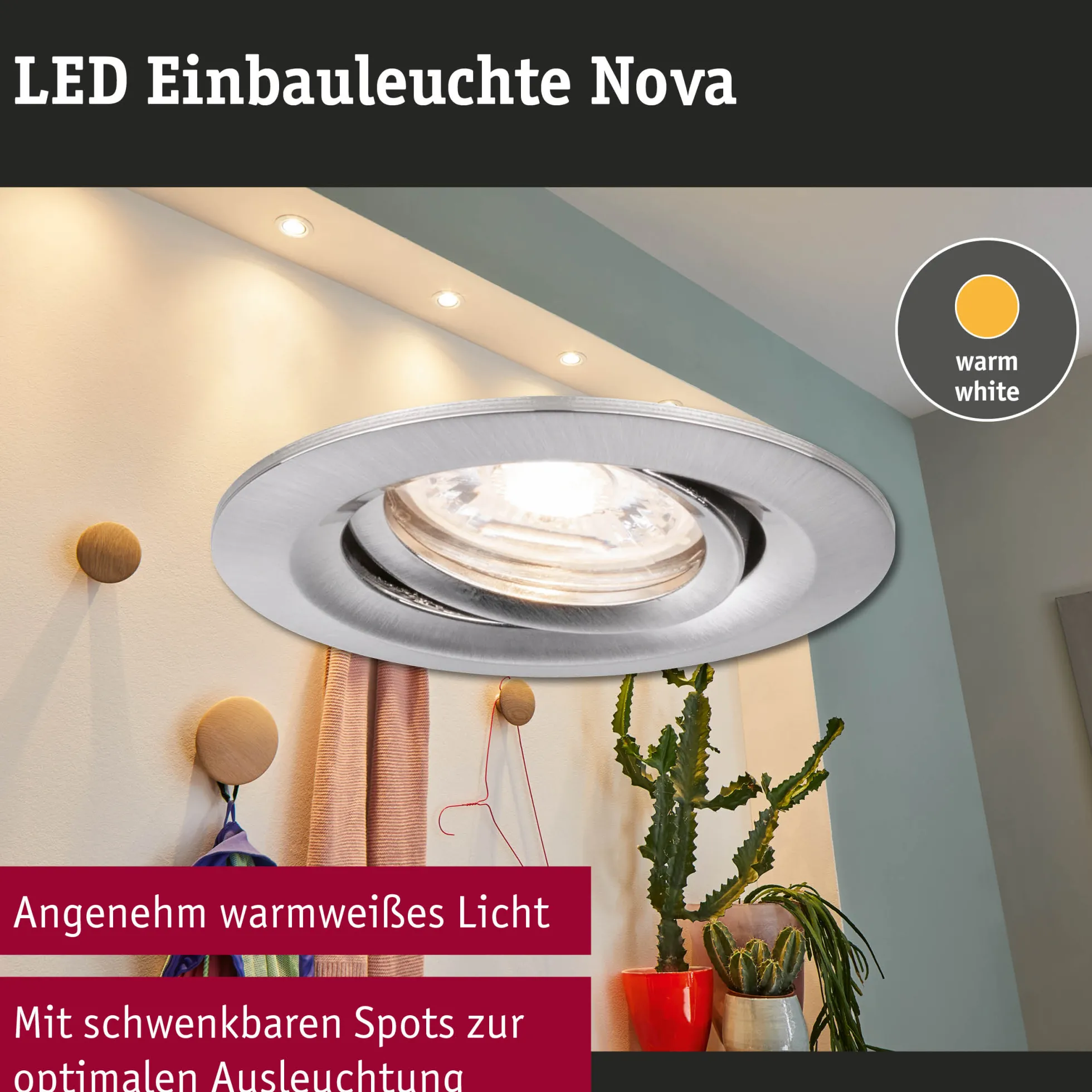 LED Einbauleuchte - Nova Mini Einzelleuchte schwenkbar