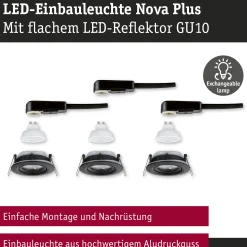LED Einbauleuchte - Nova Plus GU10 Flat