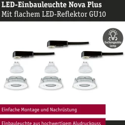 LED Einbauleuchte - Nova Plus GU10 Flat