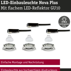 LED Einbauleuchte - Nova Plus GU10 Flat