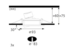 LED Einbauleuchte - Nova Plus GU10 Flat