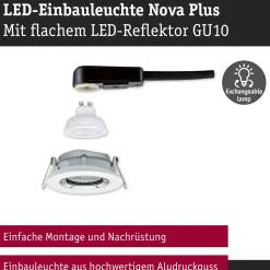 LED Einbauleuchte - Nova Plus GU10 Flat