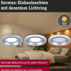 LED Einbauleuchte - Sormus 3er-Set