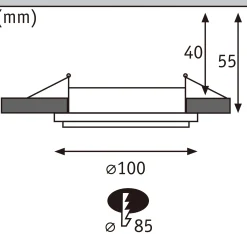 LED Einbauleuchte - Sormus 3er-Set