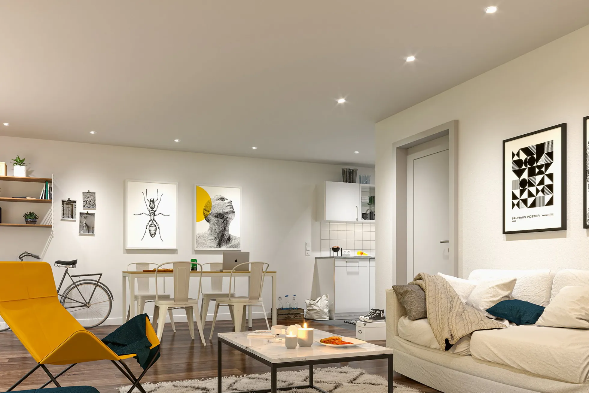 LED Einbauleuchte Smart Home Zigbee 3.0 - Base Basisset schwenkbar