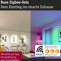 LED Einbauleuchte Smart Home Zigbee 3.0 - Base Basisset schwenkbar