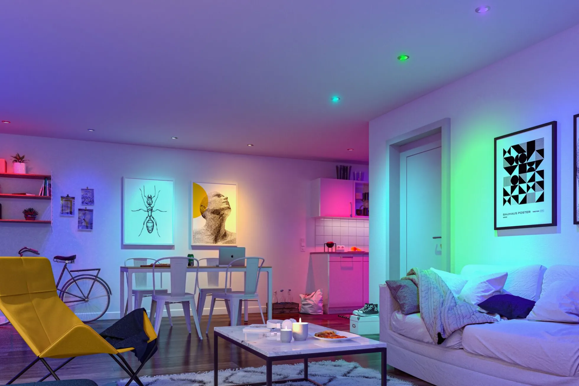 LED Einbauleuchte Smart Home Zigbee 3.0 - Base Basisset schwenkbar
