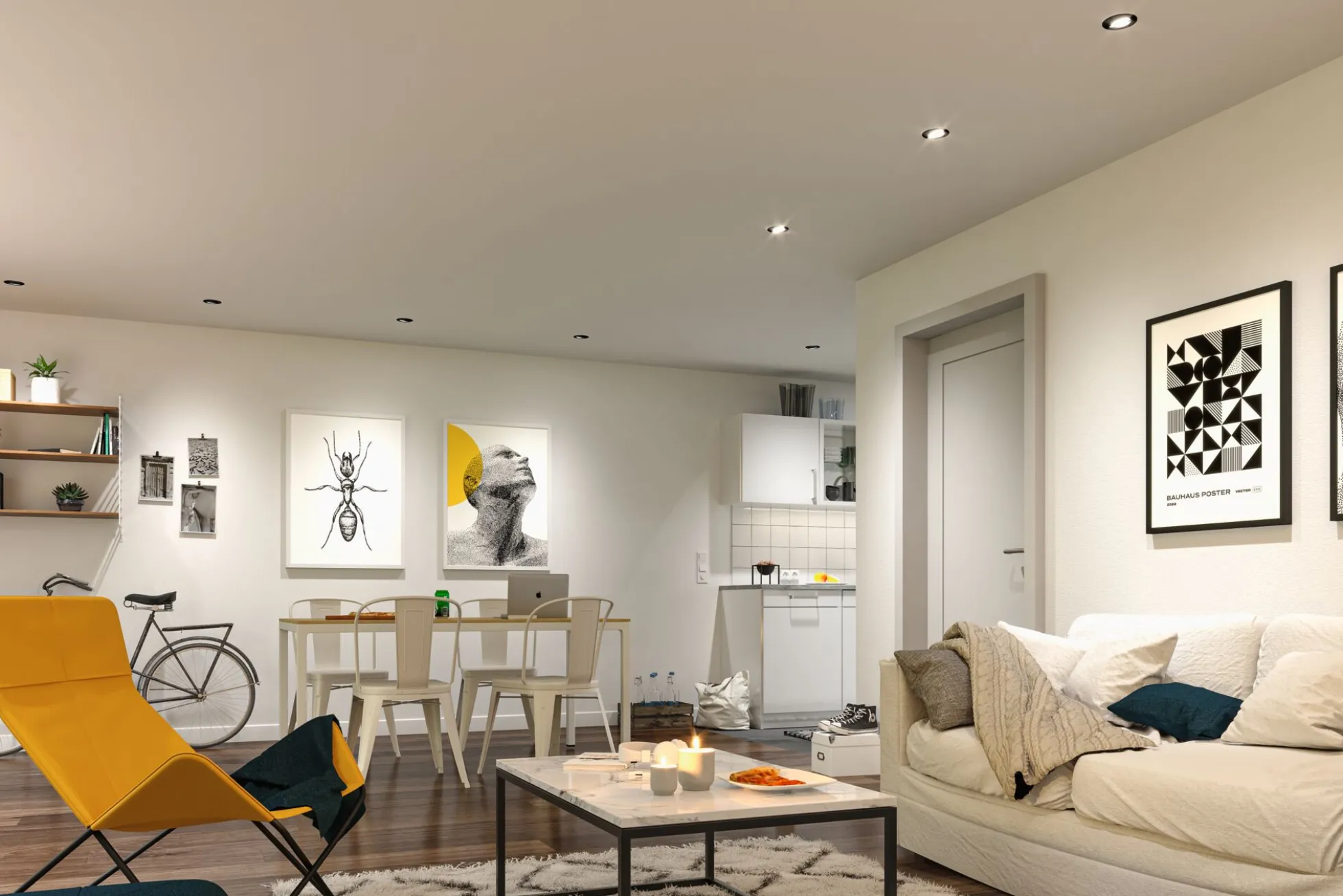 LED Einbauleuchte Smart Home Zigbee 3.0 - Base Basisset schwenkbar