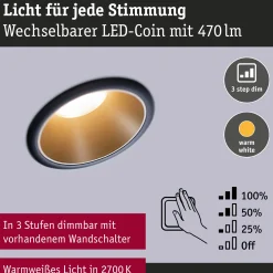 LED Einbauleuchte 3-Step-Dim - Cole 6er-Set