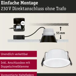 LED Einbauleuchte 3-Step-Dim - Cole 1er-Set