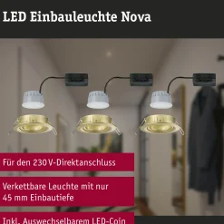 LED Einbauleuchte 3-Step-Dim - Nova Basisset schwenkbar