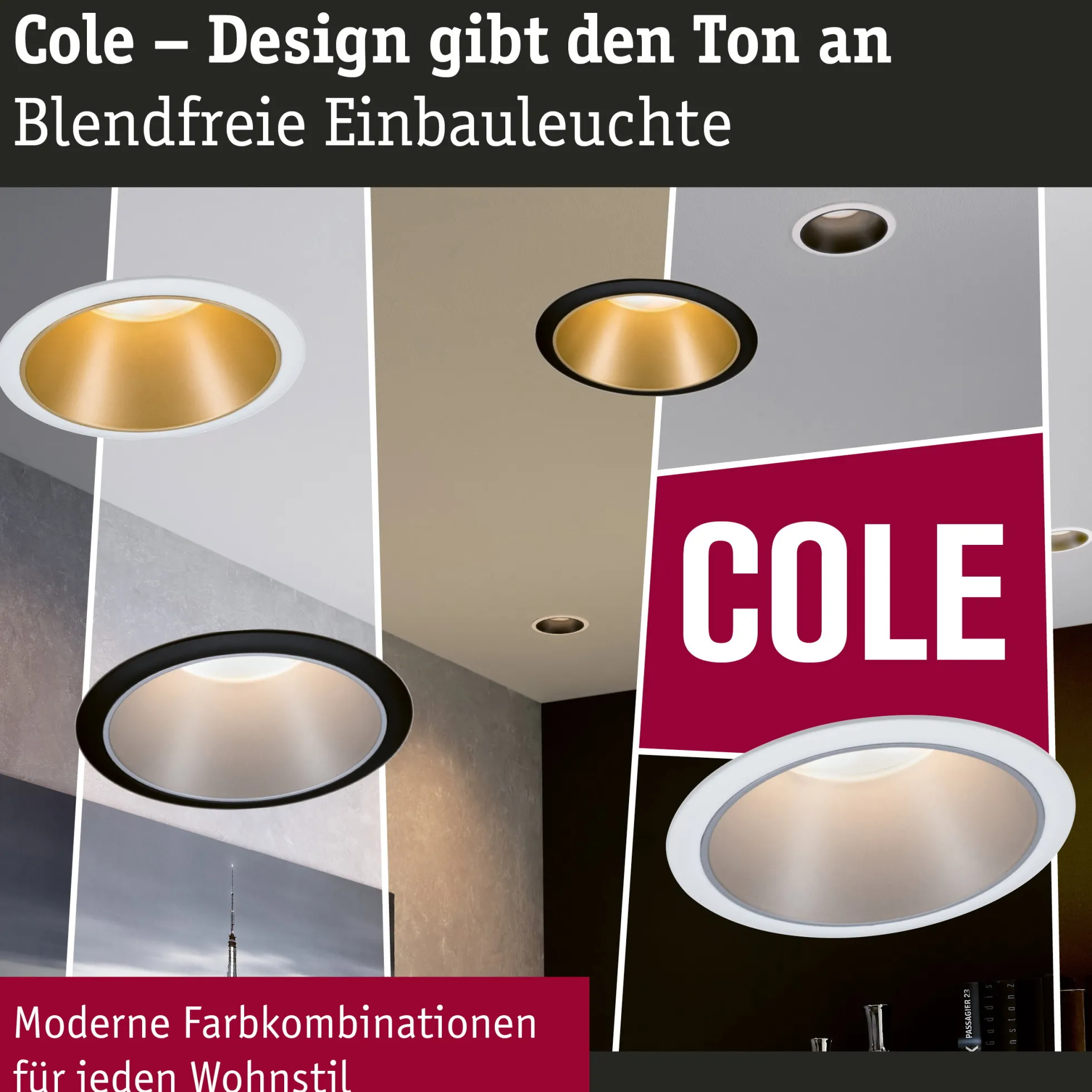 LED Einbauleuchte 3-Step-Dim - Cole 1er-Set