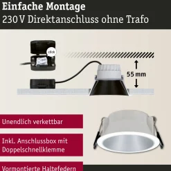 LED Einbauleuchte 3-Step-Dim - Cole 1er-Set