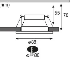 LED Einbauleuchte 3-Step-Dim - Cole 1er-Set
