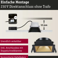 LED Einbauleuchte 3-Step-Dim - Cole 1er-Set