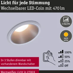 LED Einbauleuchte 3-Step-Dim - Cole 6er-Set