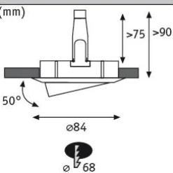 LED Einbauleuchte 3-Step-Dim - Nova Basisset schwenkbar