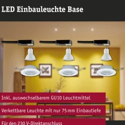 LED Einbauleuchte 3-Step-Dim - Base Basisset schwenkbar