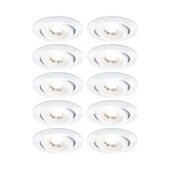 LED Einbauleuchte 3-Step-Dim - 10er-Set schwenkbar