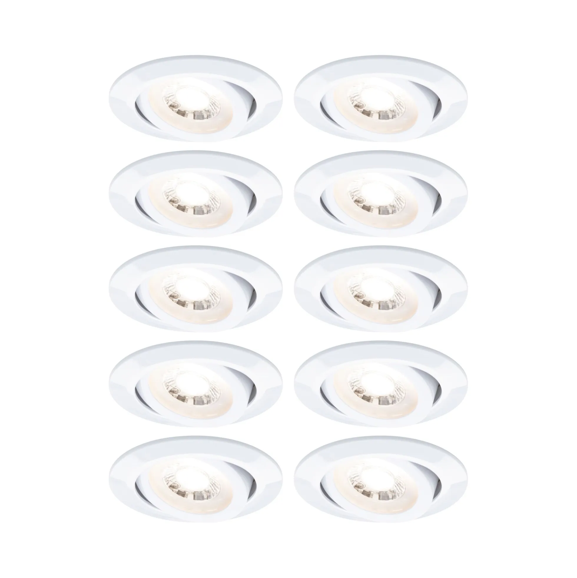 LED Einbauleuchte 3-Step-Dim - 10er-Set schwenkbar