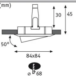LED Einbauleuchte 3-Step-Dim - Nova Basisset schwenkbar