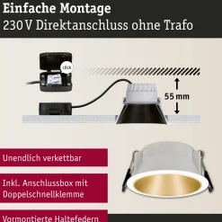 LED Einbauleuchte 3-Step-Dim - Cole 3er-Set