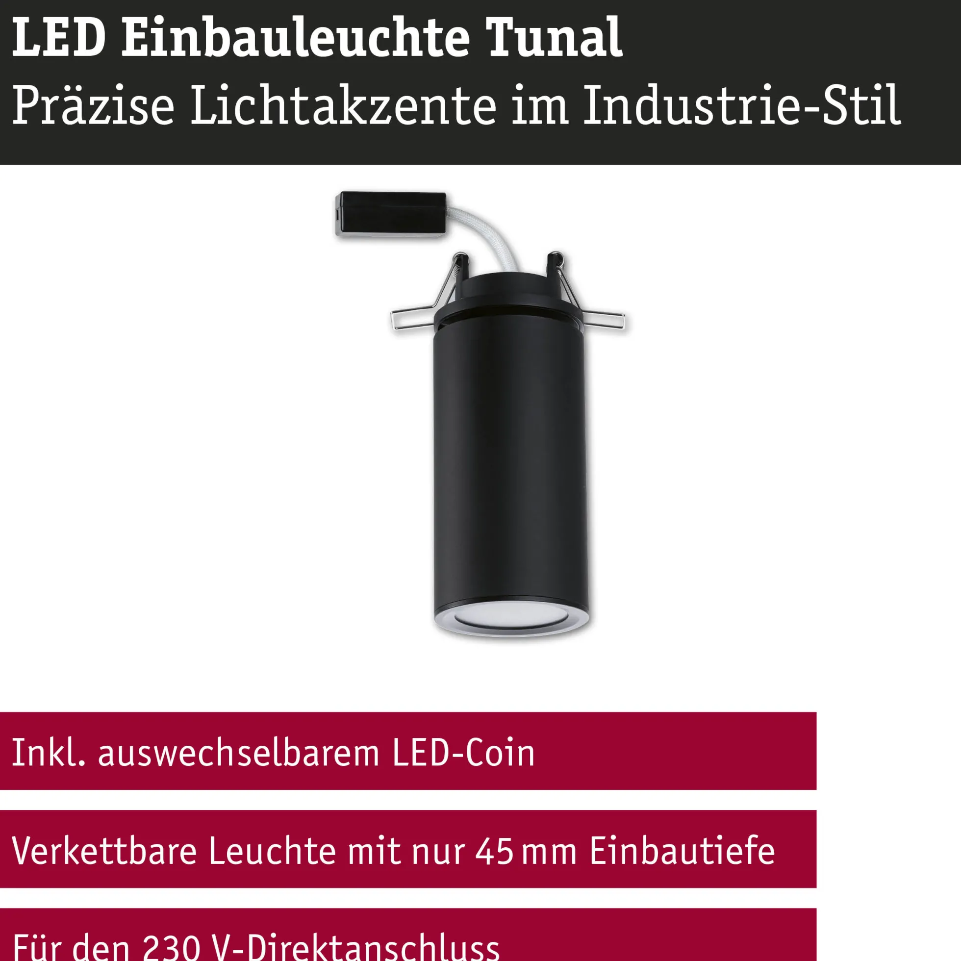 LED Einbauleuchte 3-Step-Dim - Turnal