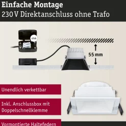 LED Einbauleuchte 3-Step-Dim - Cole 1er-Set