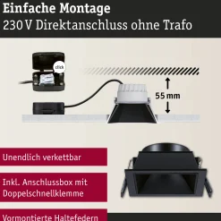 LED Einbauleuchte 3-Step-Dim - Cole 3er-Set