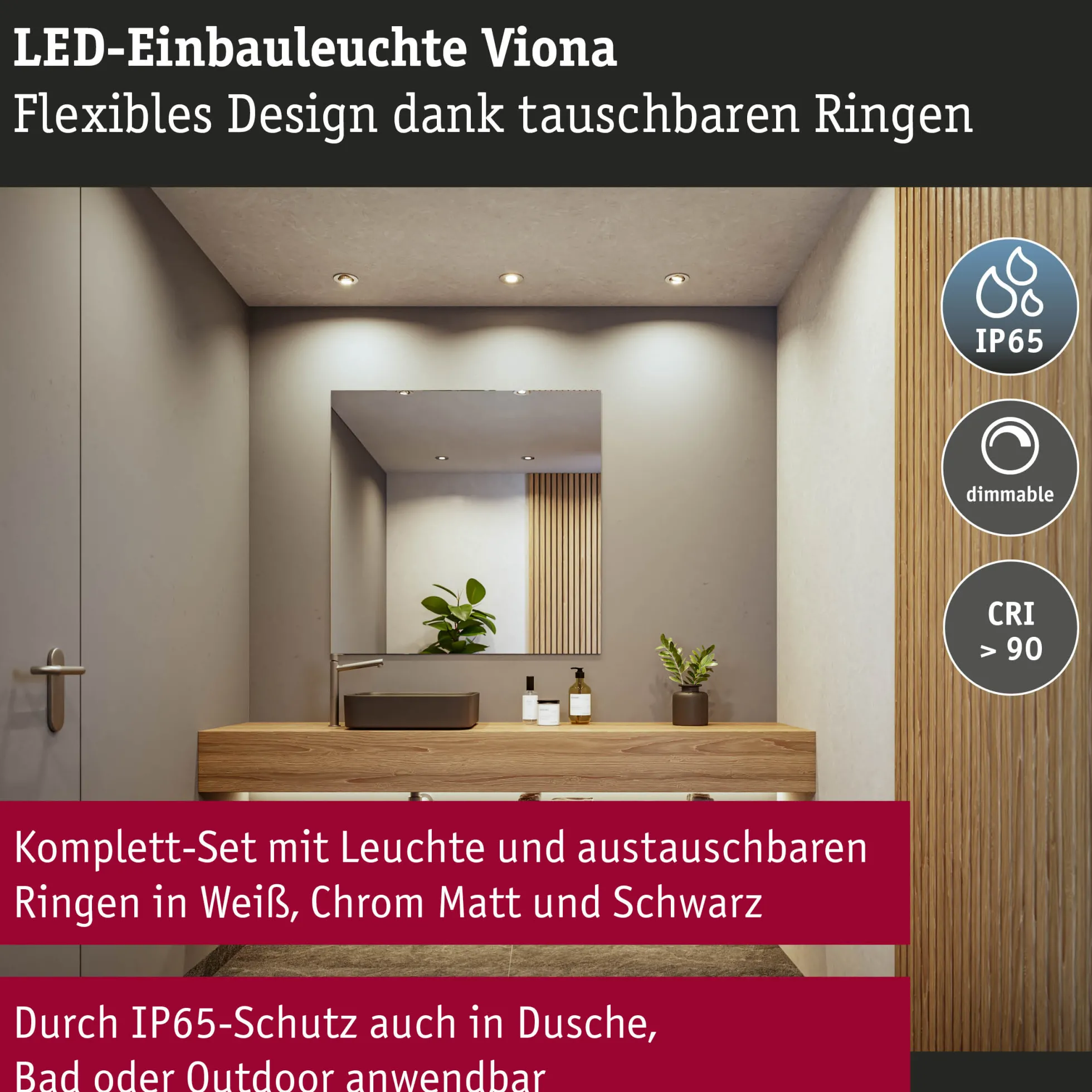 LED Einbauleuchte White Select - Viona Einzelleuchte