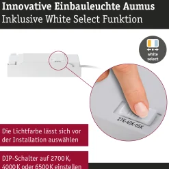 LED Einbauleuchte White Select - Aumus 3er-Set