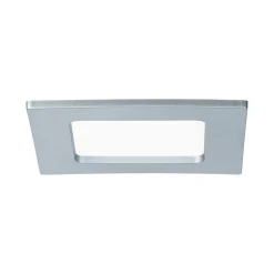 LED Einbaupanel - LED Einbaupanel IP44 eckig 115x115mm 6W 390lm 4000K Chrom matt