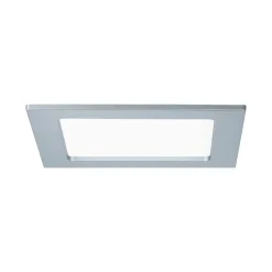 LED Einbaupanel - LED Einbaupanel IP44 eckig 165x165mm 12W 850lm 4000K Chrom matt
