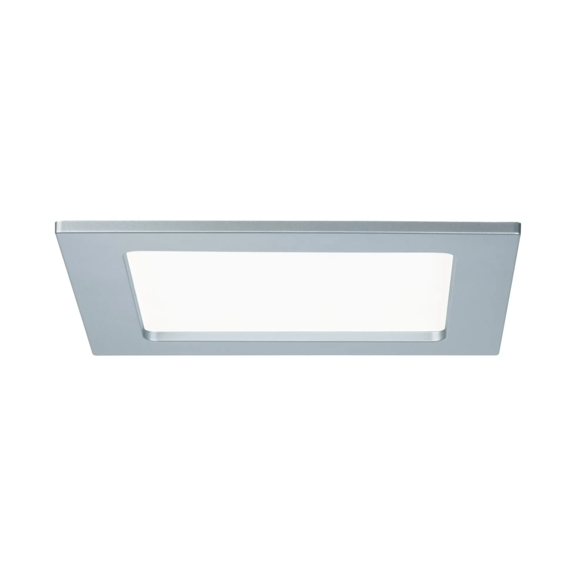LED Einbaupanel - LED Einbaupanel IP44 eckig 165x165mm 12W 850lm 4000K Chrom matt