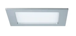 LED Einbaupanel - LED Einbaupanel IP44 eckig 165x165mm 12W 850lm 4000K Chrom matt