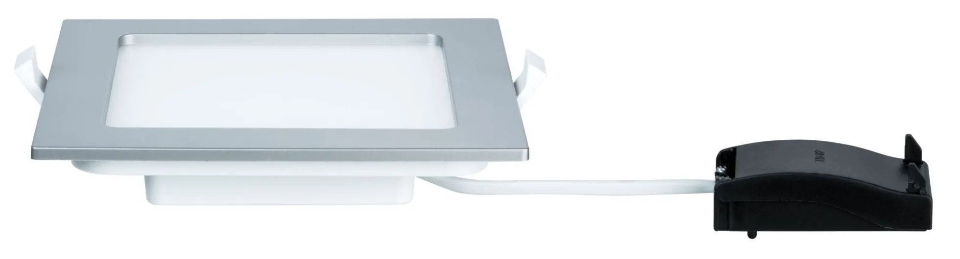 LED Einbaupanel - LED Einbaupanel IP44 eckig 165x165mm 12W 850lm 4000K Chrom matt