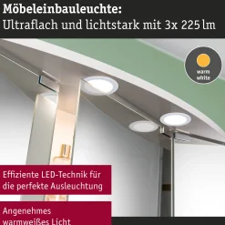 LED Möbeleinbauleuchten - 3er-Set