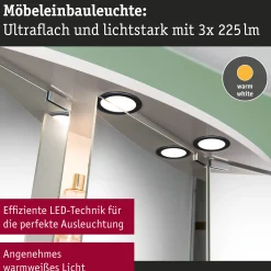 LED Möbeleinbauleuchten - 3er-Set