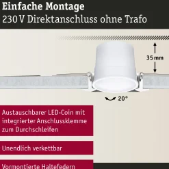 LED Modul Einbauleuchte Smart Home Zigbee 3.0 - Base 1er-Set