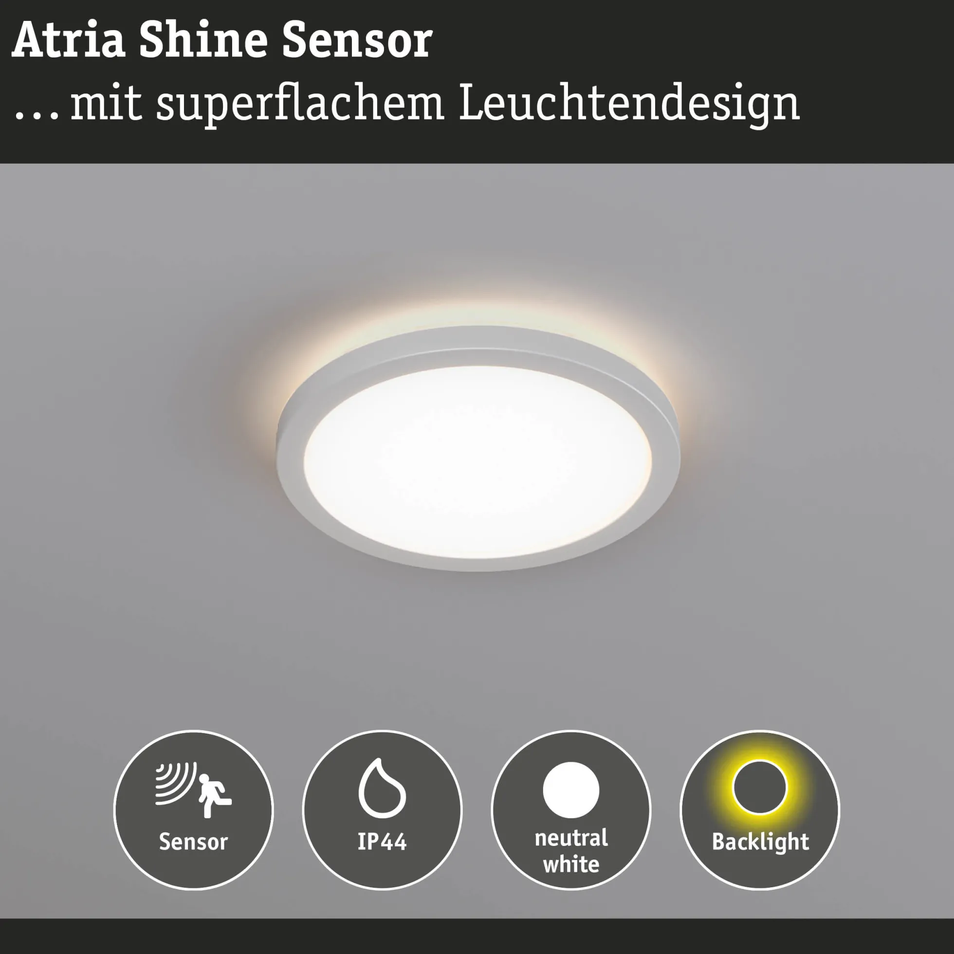 LED Panel - Atria Shine Bewegungsmelder (HF)