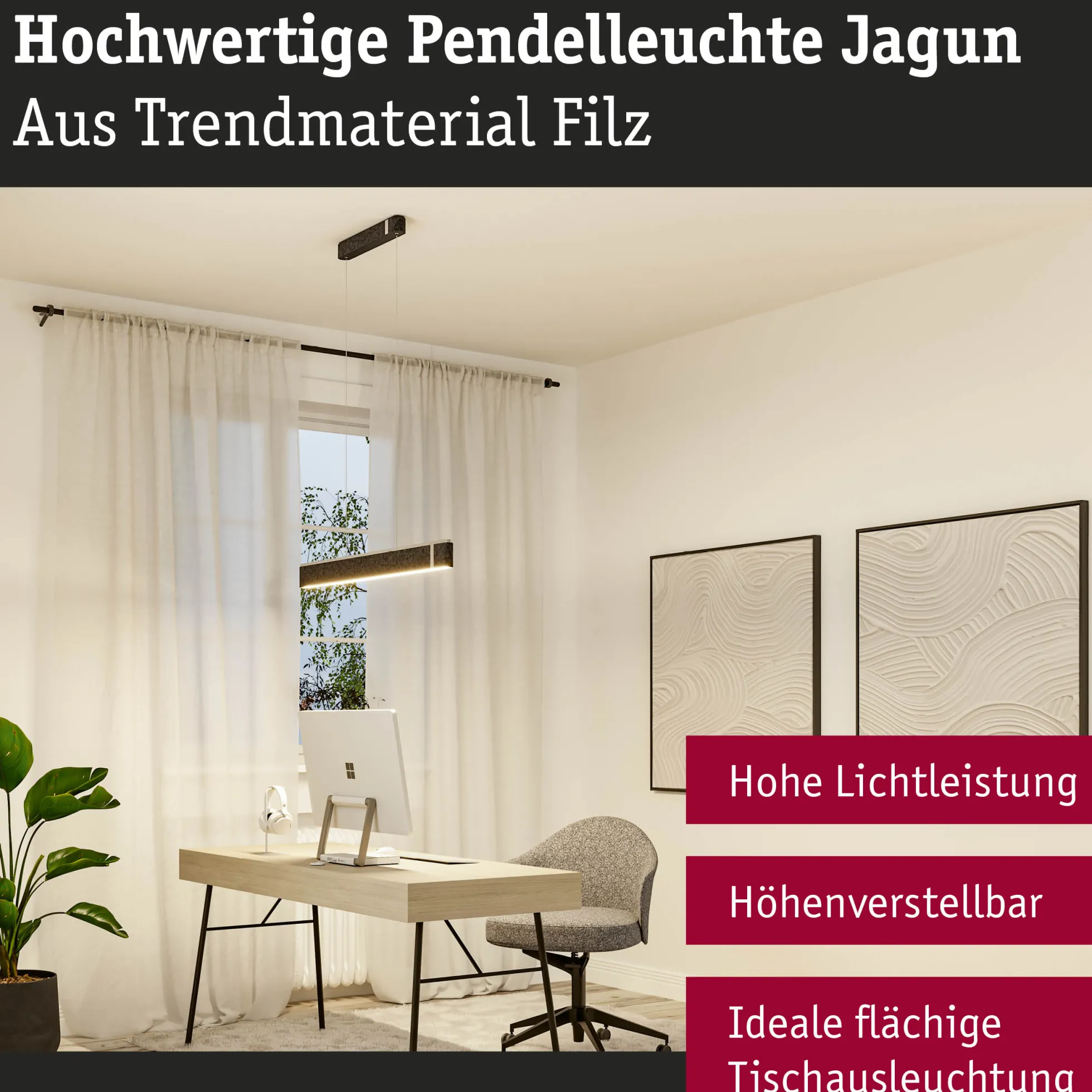LED Pendelleuchte Smart Home Zigbee 3.0 - Jagun