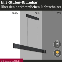 LED Pendelleuchte 3-Step-Dim - Jagun