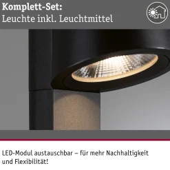 LED Pollerleuchte - Caissa Dämmerungsgesteuerter Bewegungsmelder (HF)